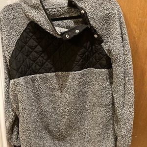 Black/grey Colorblock sweatshirt